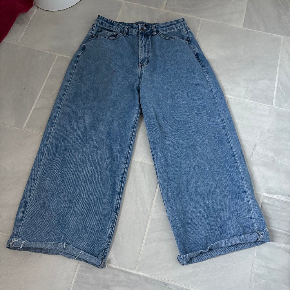 forever 21 wide leg los angeles jeans